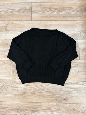Black Off Shoulder Oversized Sweater Size L